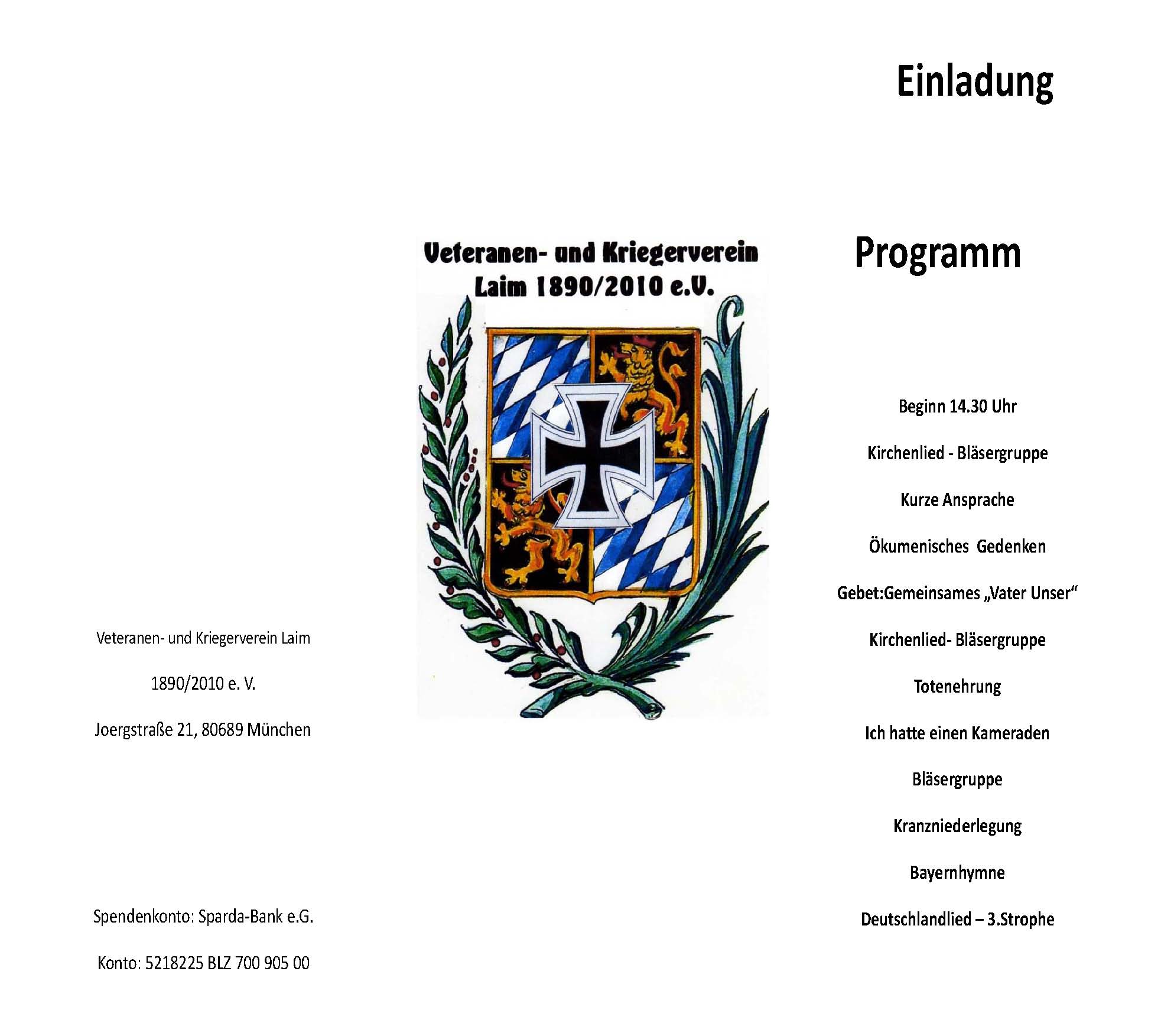 kumenische Gedenkfeier zum Volkstrauertag